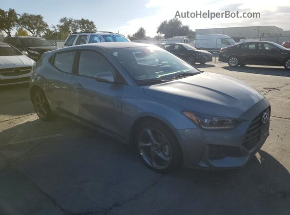 KMHTG6AF2KU019817 2019 HYUNDAI VELOSTER Silver Przód prawy