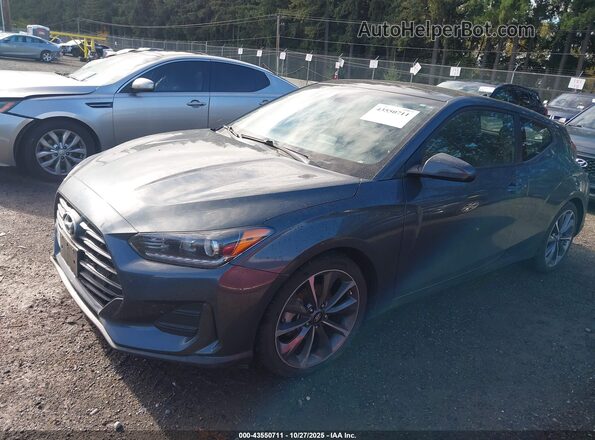 KMHTG6AF3LU031489 2020 HYUNDAI VELOSTER Gray Առջևի ձախ երեք քառորդ տեսարան