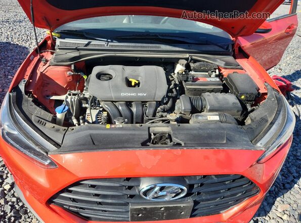 KMHTG6AF4LU029380 2020 HYUNDAI VELOSTER Red უკანა სალონის ხედი