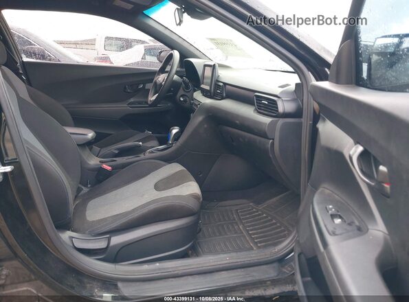 KMHTG6AF8KU013570 2019 HYUNDAI VELOSTER Black წინა სალონის ხედი