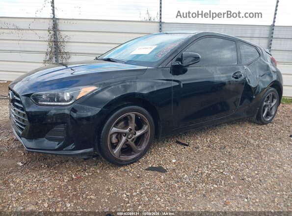KMHTG6AF8KU013570 2019 HYUNDAI VELOSTER Black წინა მარცხენა ხედი სამი მეოთხედიდან