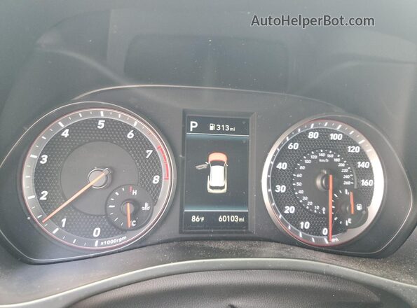 KMHTH6AB1LU022784 2020 HYUNDAI VELOSTER White Instrument cluster view