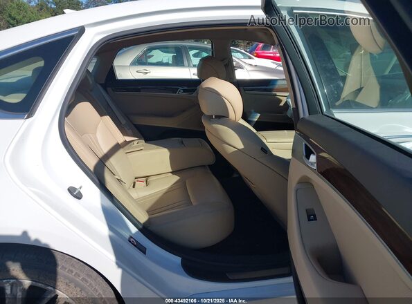 KMTFN4JE7LU337129 2020 GENESIS G80 White VIN კოდის სტიკერის ხედი