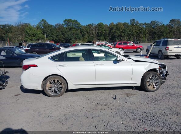 KMTFN4JE7LU337129 2020 GENESIS G80 White უკანა სალონის ხედი