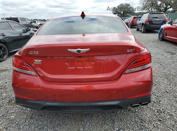 KMTG34LA2LU055890 2020 GENESIS G70 Red Vista trasera