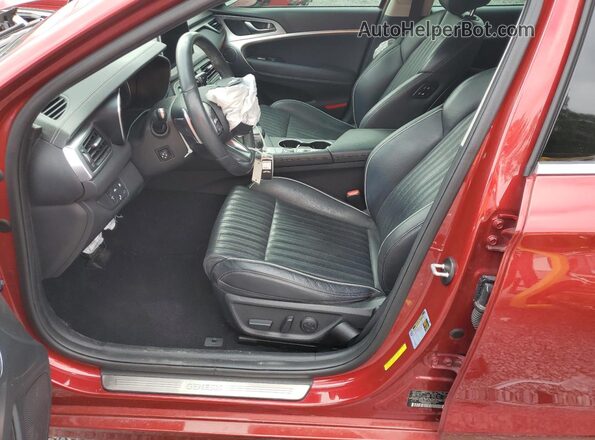 KMTG34LA2LU055890 2020 GENESIS G70 Red Vista interior delantera