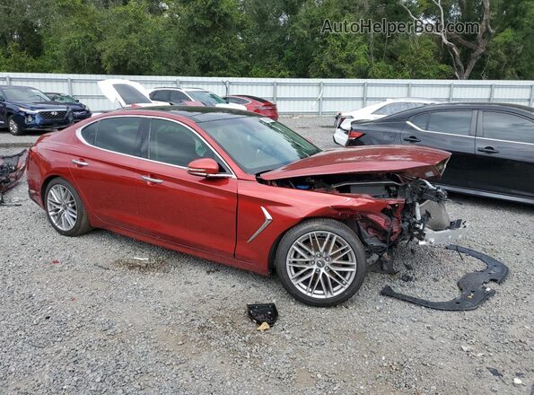 KMTG34LA2LU055890 2020 GENESIS G70 Red Delantero derecho