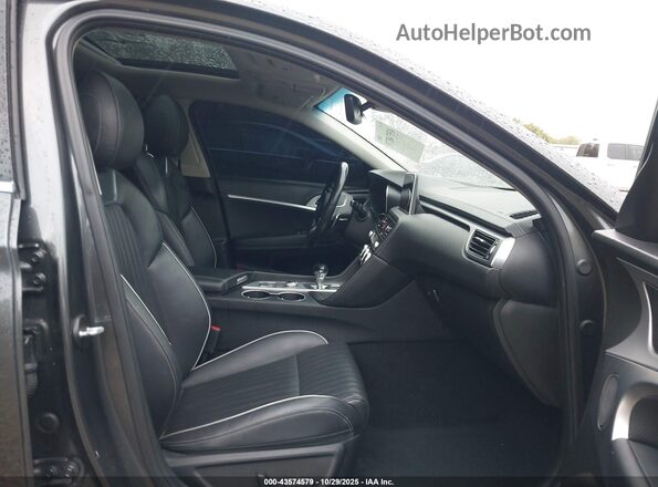 KMTG34LA8MU072372 2021 GENESIS G70 Gray Вид салону спереду