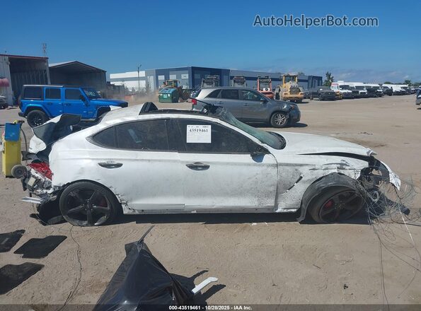 KMTG34LE1MU074063 2021 GENESIS G70 White Rear interior view