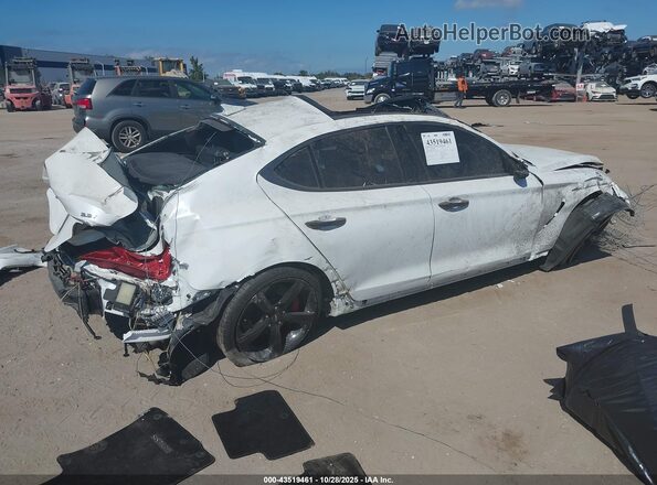 KMTG34LE1MU074063 2021 GENESIS G70 White Rear right