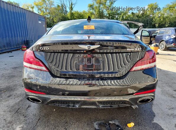 KMTG34LE3KU037335 2019 GENESIS G70 Черный Вид сзади