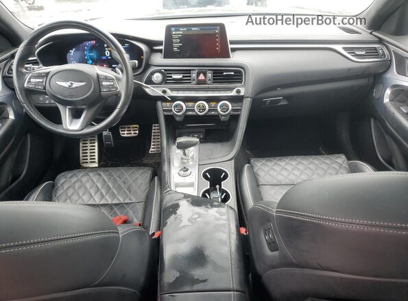KMTG34LE5MU076379 2021 GENESIS G70 Black Widok deski rozdzielczej