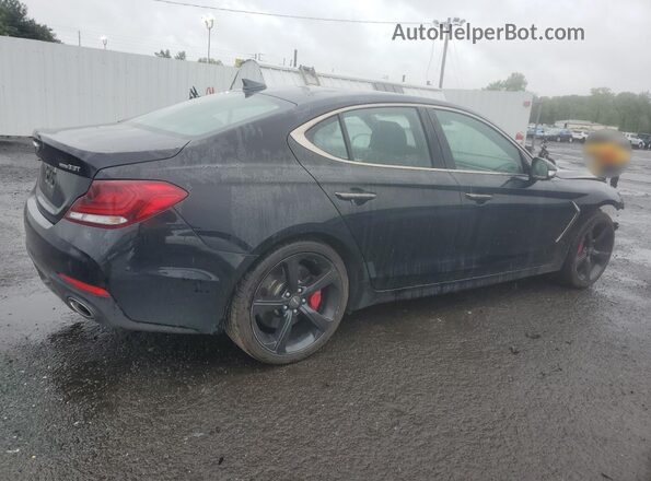KMTG34LE5MU076379 2021 GENESIS G70 Black Tył prawy