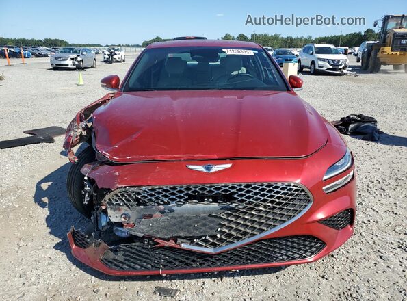 KMTG34TA5NU093715 2022 GENESIS G70 Red Դիմացի տեսք