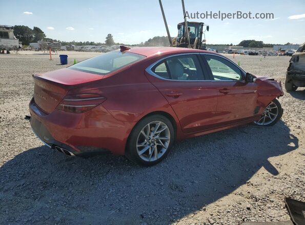 KMTG34TA5NU093715 2022 GENESIS G70 Red Հետևի աջ