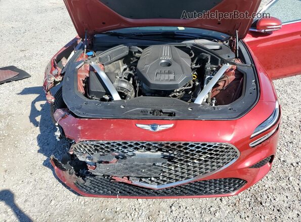 KMTG34TA5NU093715 2022 GENESIS G70 Red Սալոնի հետևի տեսք