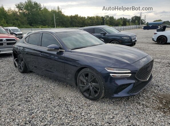 KMTG34TA9PU111474 2023 GENESIS G70 Blue Przód prawy