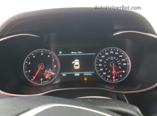 KMTG44LA2LU053229 2020 GENESIS G70 Синий Вид щитка приборов