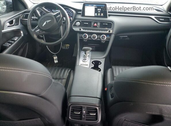 KMTG54LE7KU043858 2019 GENESIS G70 Синий Вид панели приборов