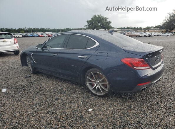 KMTG54LE7KU043858 2019 GENESIS G70 Синий Задняя левая четверть