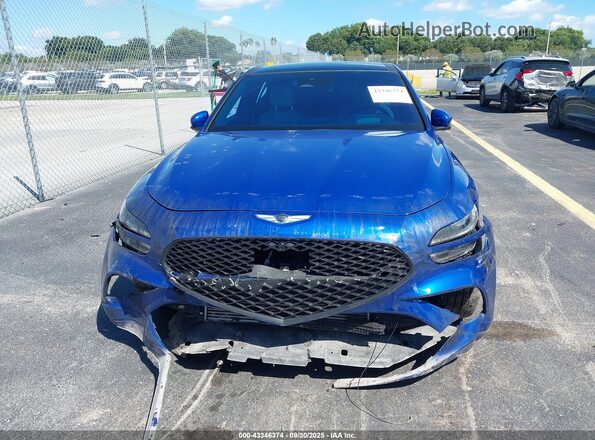 KMTG54TE2NU103291 2022 GENESIS G70 Синий Вид панели приборов