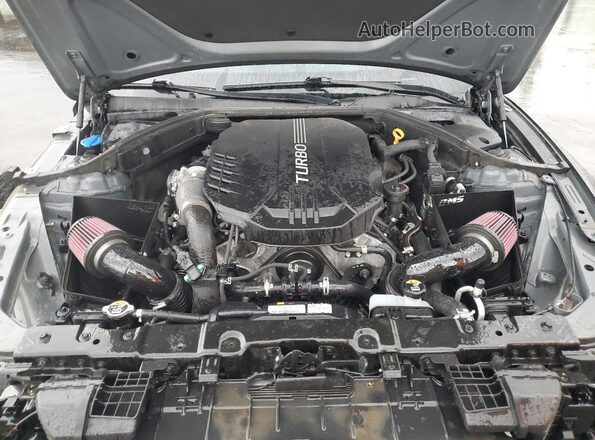 KMTG54TEXPU108516 2023 GENESIS G70 Charcoal Widok wnętrza z tyłu