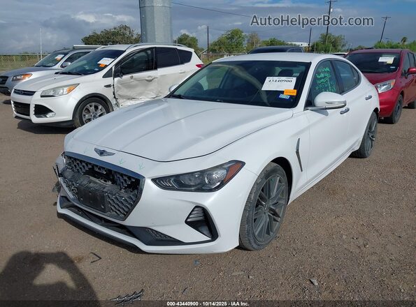 KMTG64LA2KU044135 2019 GENESIS G70 Белый Вид спереди