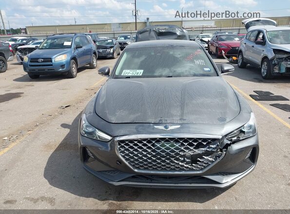 KMTG64LA3MU070293 2021 GENESIS G70 Gray Widok zestawu wskaźników
