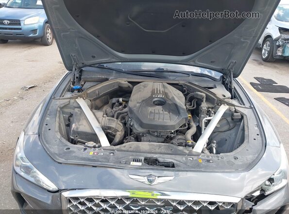 KMTG64LA3MU070293 2021 GENESIS G70 Gray Widok z tyłu