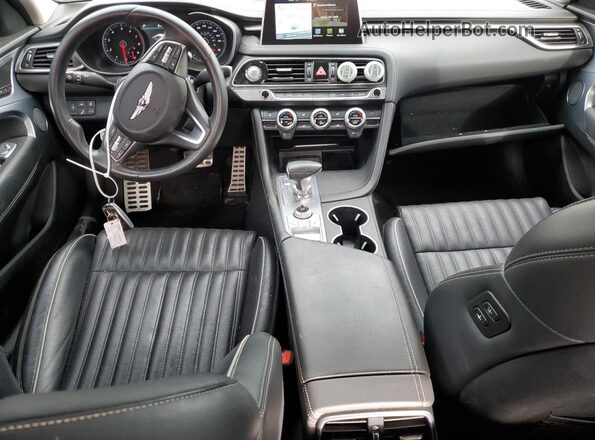 KMTG74LE2MU070852 2021 GENESIS G70 Black Vista del salpicadero