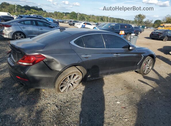 KMTG74LE7MU074282 2021 GENESIS G70 Gray Trasero derecho