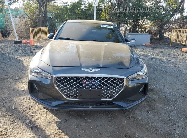 KMTG74LE7MU074282 2021 GENESIS G70 Gray Vista frontal