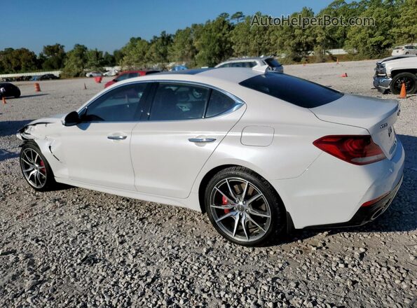 KMTG74LE8MU070371 2021 GENESIS G70 White Задня ліва чверть