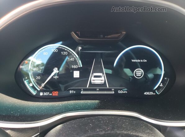 KMTGA4SC1PU152528 2023 GENESIS G80 Синий Вид щитка приборов