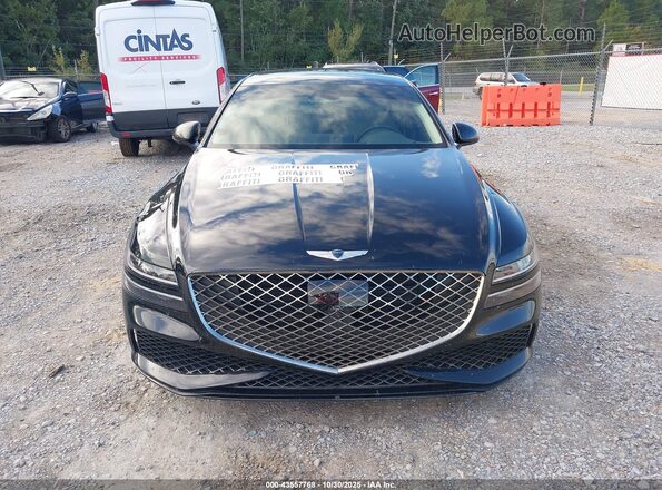 KMTGA4SC5RU225757 2024 GENESIS G80 Black Սարքավորումների վահանակի տեսք
