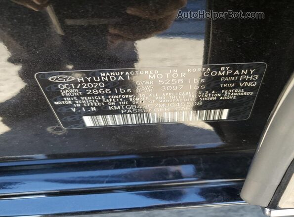KMTGB4SC7MU045508 2021 GENESIS G80 Black 