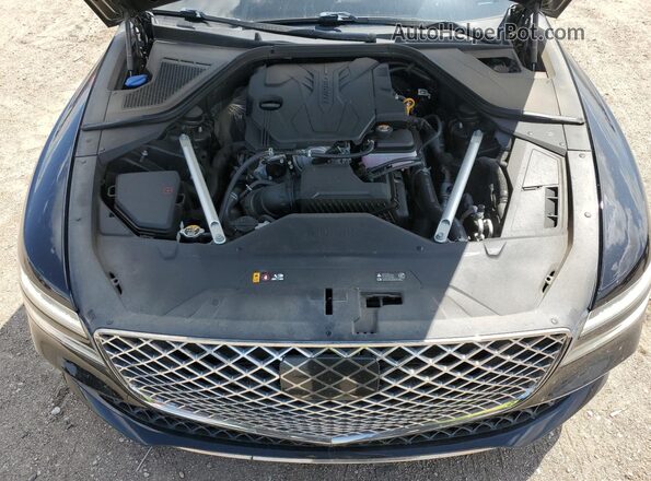 KMTGB4SCXMU046359 2021 GENESIS G80 Black Widok wnętrza z tyłu