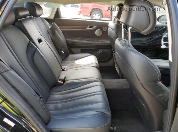 KMTGB4SCXMU046359 2021 GENESIS G80 Black Widok tylnych siedzeń