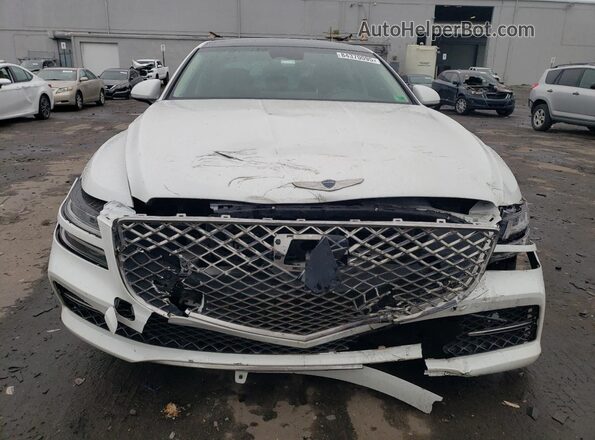 KMTGC4SD8MU081214 2021 GENESIS G80 White Front view