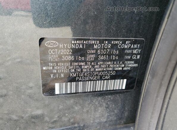KMTGE4S10PU005250 2023 GENESIS G80 Black Widok komory silnika