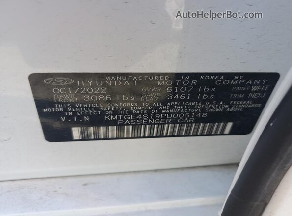 KMTGE4S19PU005148 2023 GENESIS G80 Белый Вид подкапотного пространства