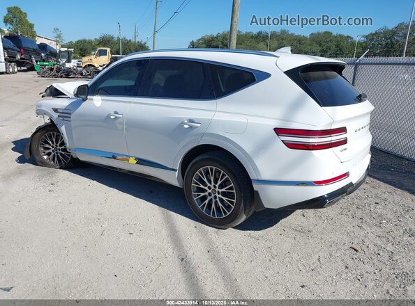 KMUHB4SB8MU047176 2021 GENESIS GV80 White Rear left