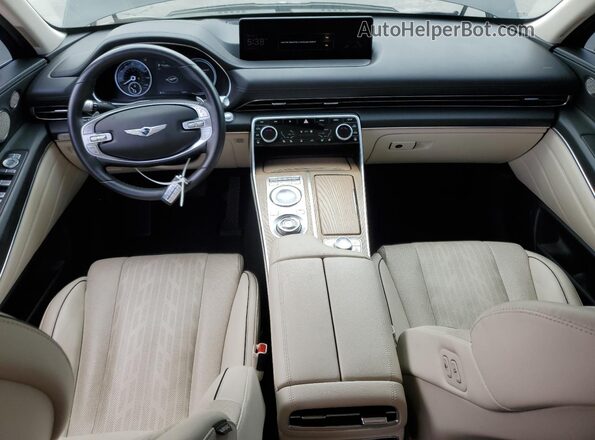 KMUHBDSB0MU061783 2021 GENESIS GV80 Black Առջևի վահանակի տեսք