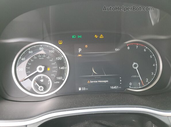KMUHBDSB0MU061783 2021 GENESIS GV80 Black Սարքավորումների վահանակի տեսք