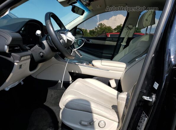 KMUHBDSB0NU076883 2022 GENESIS GV80 Black Front interior view