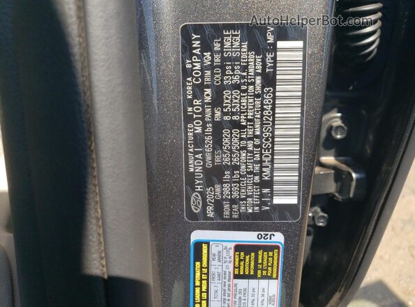 KMUHDESC9SU284863 2025 GENESIS GV80 Charcoal ძრავის განყოფილების ხედი