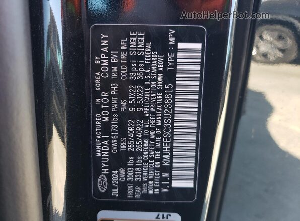 KMUHEESC3SU238815 2025 GENESIS GV80 Black 