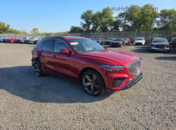 KMUMCDTC4NU012266 2022 GENESIS GV70 Burgundy უკანა მარჯვენა