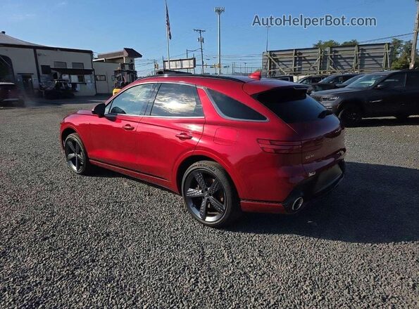 KMUMCDTC4NU012266 2022 GENESIS GV70 Burgundy უკანა მარცხენა