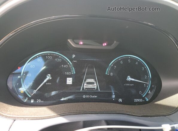 KMUMCDTC4PU100642 2023 GENESIS GV70 Белый Вид щитка приборов